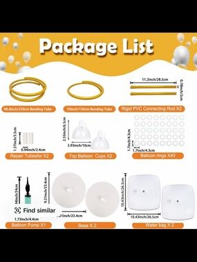 Gold Balloon Arch Kit